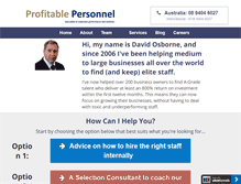 Tablet Screenshot of profitablepersonnel.com
